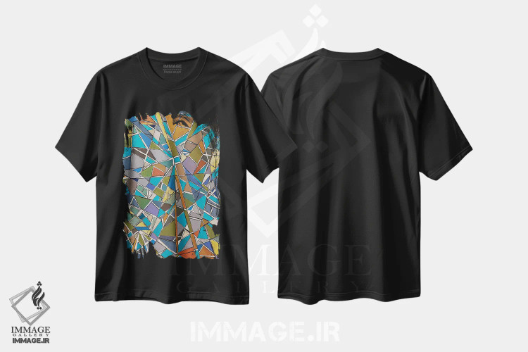تیشرت مشکی طرح دار هیچ دو بار یکسان نیست اثر آلیشیا دان | immage.ir