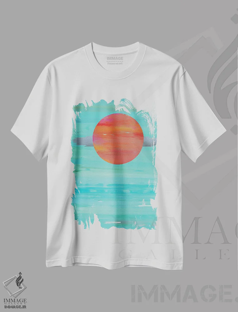 تیشرت سفید طرح دار تو را در رؤیاهایم می بینم، آبستره اثر آلیشیا دان | immage.ir