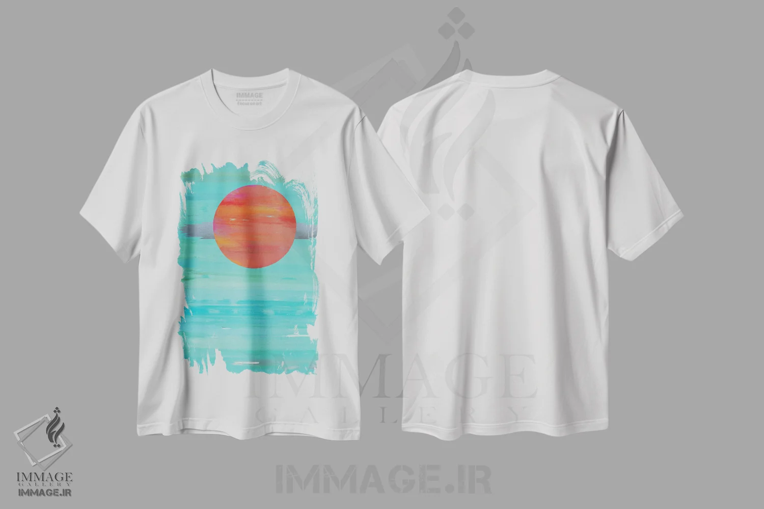 تیشرت سفید طرح دار تو را در رؤیاهایم می بینم، آبستره اثر آلیشیا دان | immage.ir