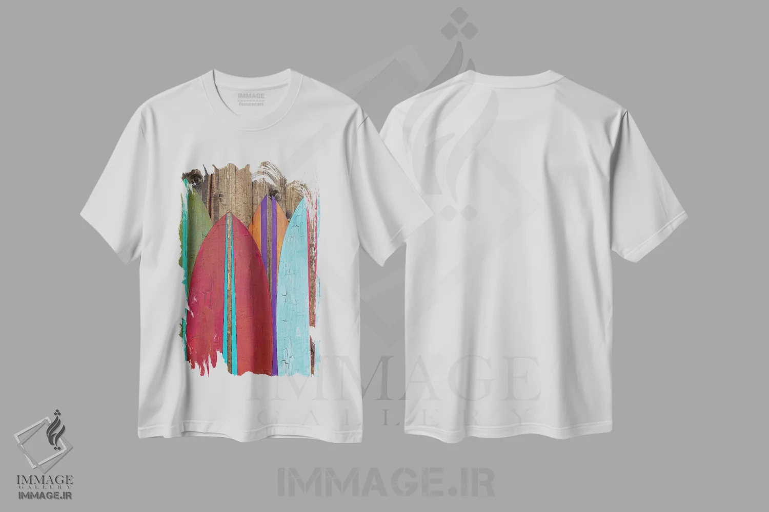 تیشرت سفید طرح دار عصر اوآهو، دکور ساحلی اثر آلیشیا دان | immage.ir