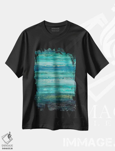 تیشرت مشکی طرح دار وقتی بادهای تغییر می وزند اثر آلیشیا دان | فروشگاه ایماژ