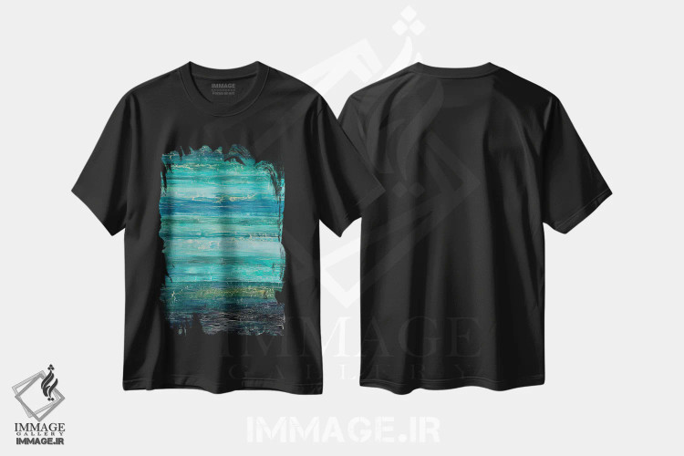 تیشرت مشکی طرح دار وقتی بادهای تغییر می وزند اثر آلیشیا دان | فروشگاه ایماژ