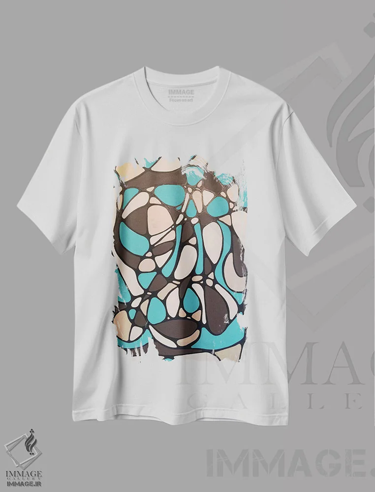 تیشرت سفید طرح دار راز زنانگی دو اثر آلیشیا دان | immage.ir