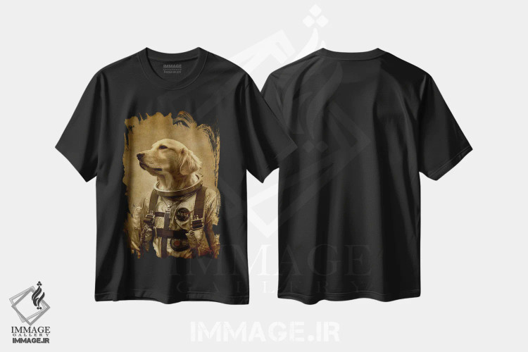 تیشرت مشکی طرح دار دارم برمی گردم اثر دورو آرت | فروشگاه ایماژ