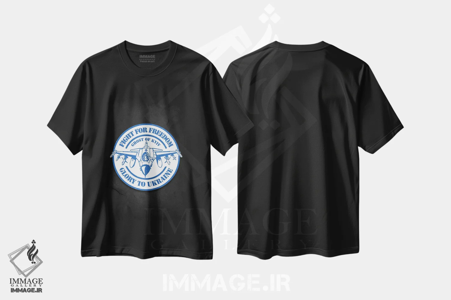 تیشرت مشکی طرح دار شبح کیف II، هنر دیجیتال اثر دورو آرت | فروشگاه ایماژ