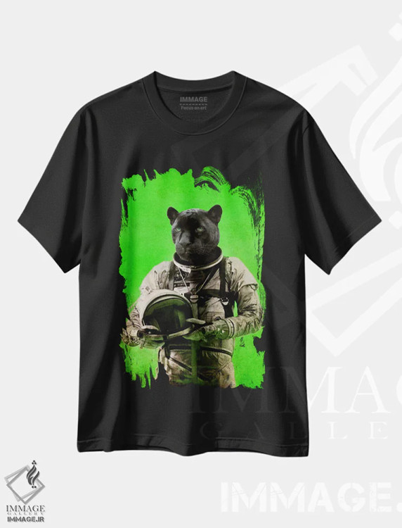 تیشرت مشکی طرح دار طعم آسمان را خواهم چشید، تزئینی اثر دورو آرت | immage.ir