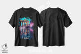 تیشرت مشکی طرح دار برلین فانتزی، هنر دیجیتال اثر دورو آرت | immage.ir