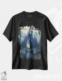 تیشرت مشکی طرح دار شوالیه IV، دکوراسیون جایگزین اثر دورو آرت | immage.ir