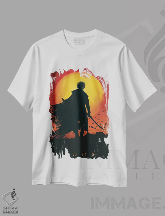 تیشرت سفید طرح دار پلII، هنر دیجیتال اثر دورو آرت | immage.ir