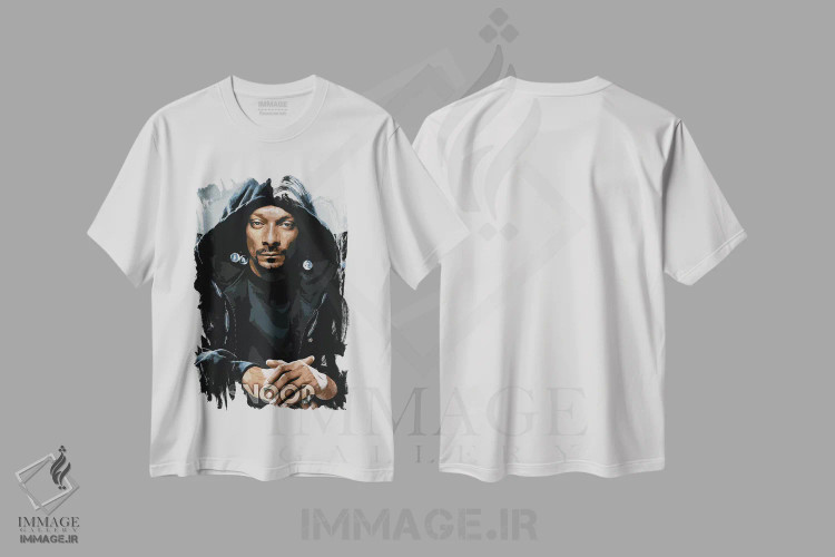 تیشرت سفید طرح دار اسنوپ III، وینتیج و رترو اثر دورو آرت | immage.ir