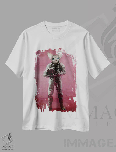تیشرت سفید طرح دار رویاپرداز اثر دورو آرت | فروشگاه ایماژ