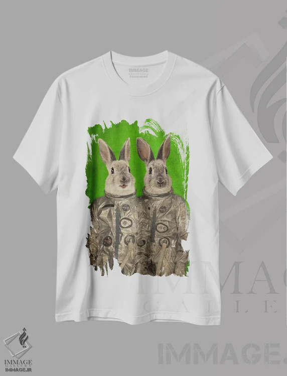 تیشرت سفید طرح دار ما آماده ایم، تزئینی اثر دورو آرت | فروشگاه ایماژ