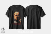 تیشرت مشکی طرح دار پدرخوانده، هنر دیجیتال اثر دورو آرت | immage.ir
