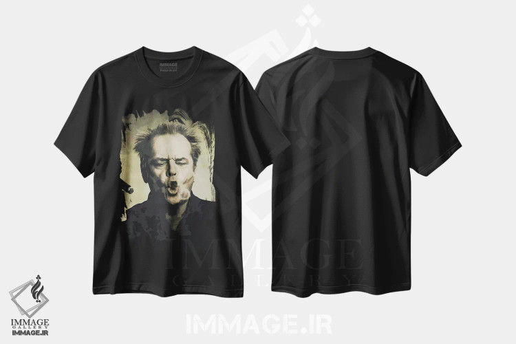 تیشرت مشکی طرح دار جک، هنر دیجیتال اثر دورو آرت | فروشگاه ایماژ