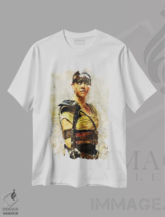 تیشرت سفید طرح دار فیوریو سا آبرنگی، هنر دیجیتال اثر دورو آرت | immage.ir