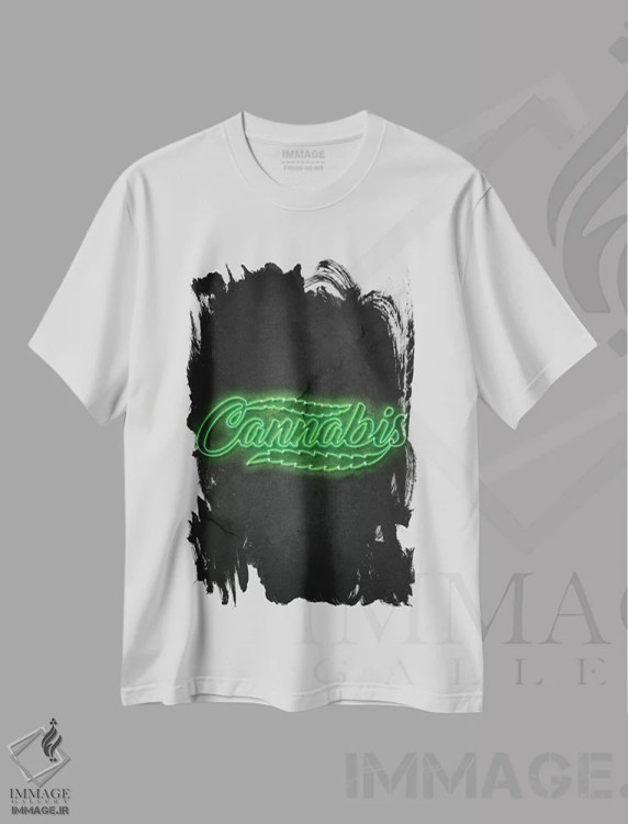 تیشرت سفید طرح دار شاه دانه، تزئینی اثر دورو آرت | immage.ir