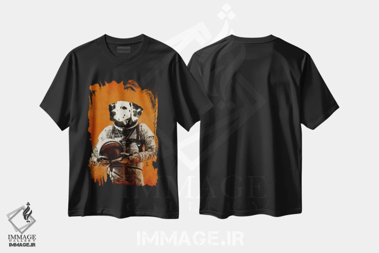 تیشرت مشکی طرح دار شکست گزینه نیست اثر دورو آرت | فروشگاه ایماژ