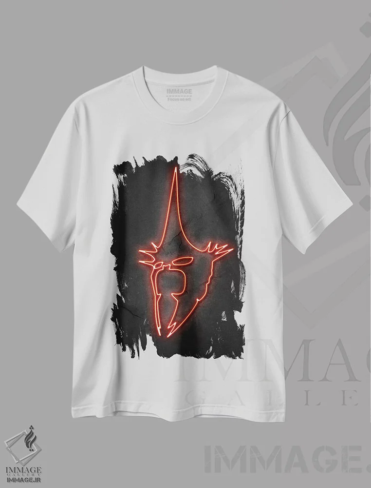 تیشرت سفید طرح دار پادشاه جادوگر، تزئینی اثر دورو آرت | فروشگاه ایماژ