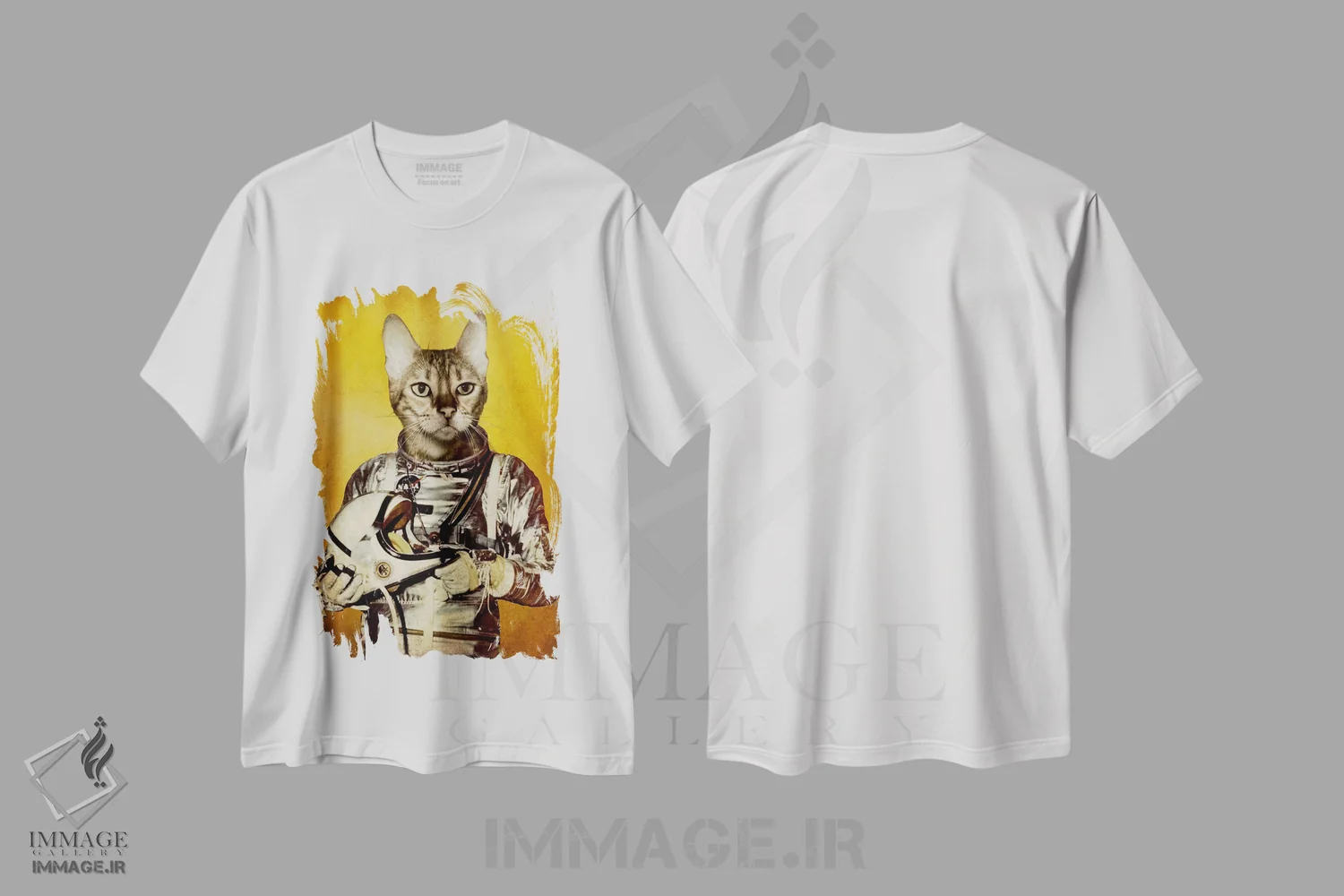 تیشرت سفید طرح دار رویایت را دنبال کن اثر دورو آرت | immage.ir