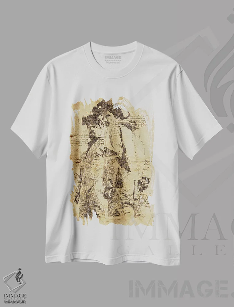 تیشرت سفید طرح دار بریکینگ بد داوینچی، وینتیج و رترو اثر دورو آرت | immage.ir