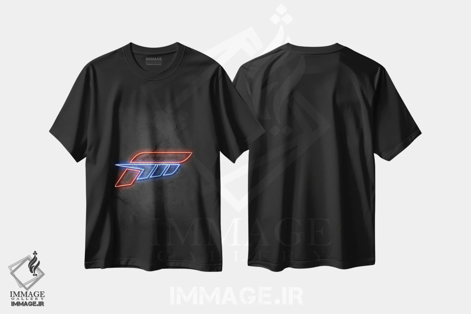 تیشرت مشکی طرح دار فورزا، هنر دیجیتال اثر دورو آرت | فروشگاه ایماژ