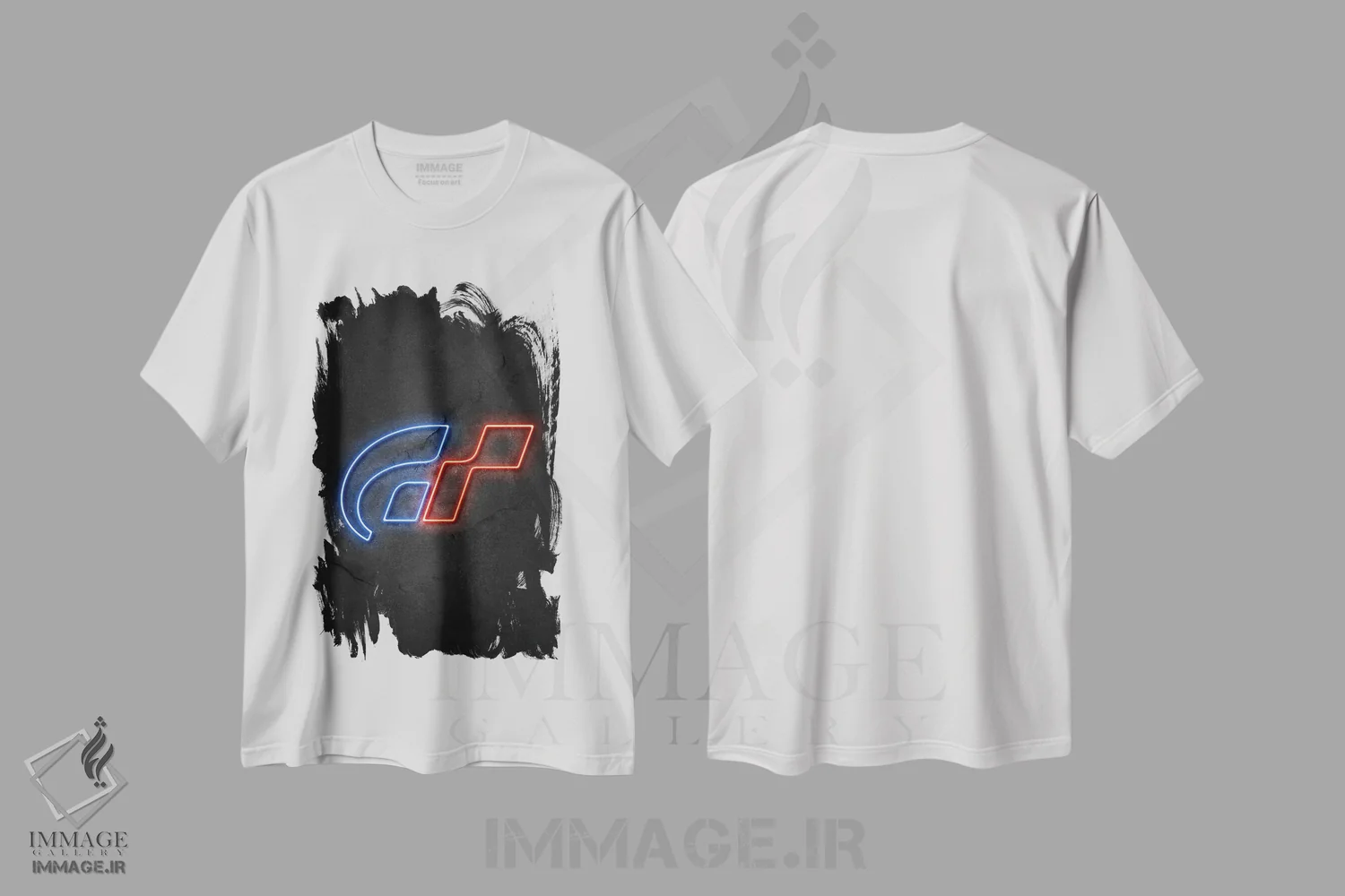 تیشرت سفید طرح دار گران توریسمو، هنر دیجیتال اثر دورو آرت | immage.ir