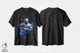 تیشرت مشکی طرح دار کراتوس، هنر دیجیتال اثر دورو آرت | immage.ir