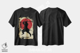 تیشرت مشکی طرح دار شجاعت بوشیدو، هنر دیجیتال اثر دورو آرت | immage.ir