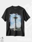 تیشرت مشکی طرح دار سیاتل، دکور معاصر اثر دورو آرت | immage.ir
