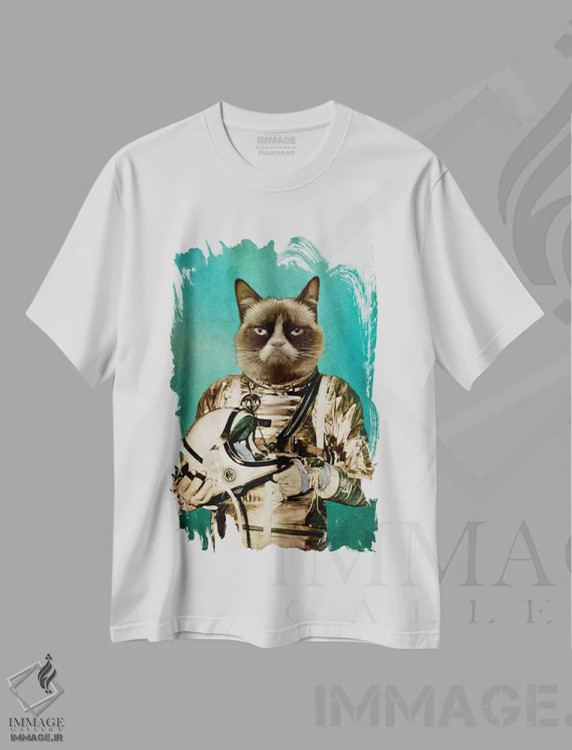 تیشرت سفید طرح دار من به کمی فضا نیاز دارم اثر دورو آرت | immage.ir