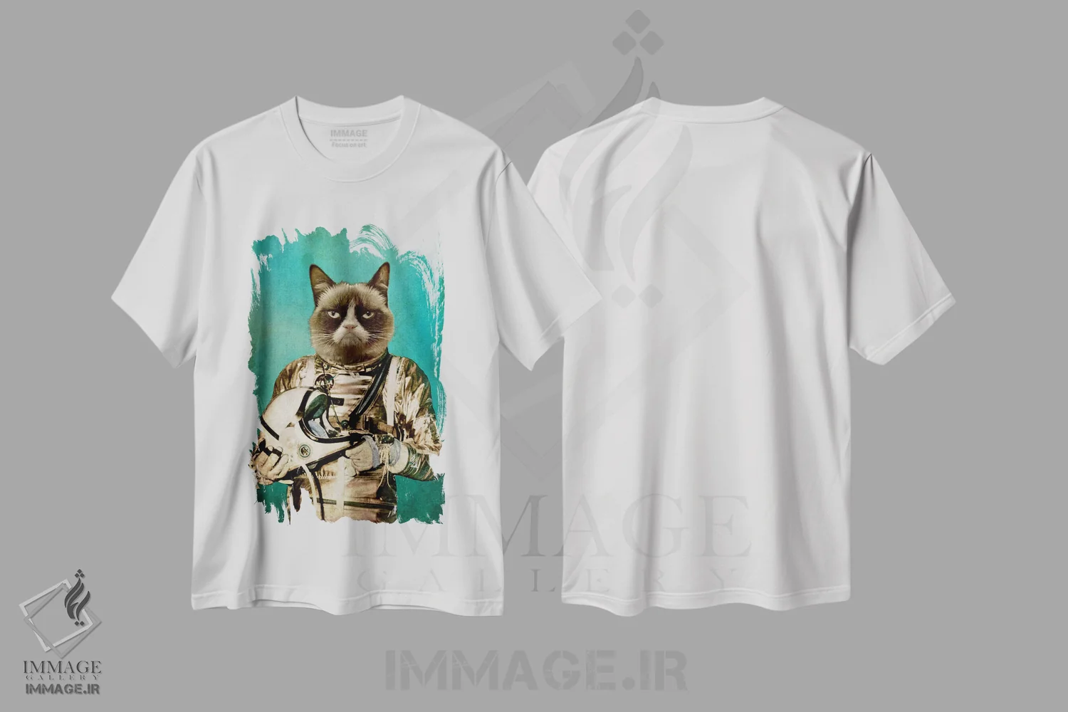 تیشرت سفید طرح دار من به کمی فضا نیاز دارم اثر دورو آرت | immage.ir