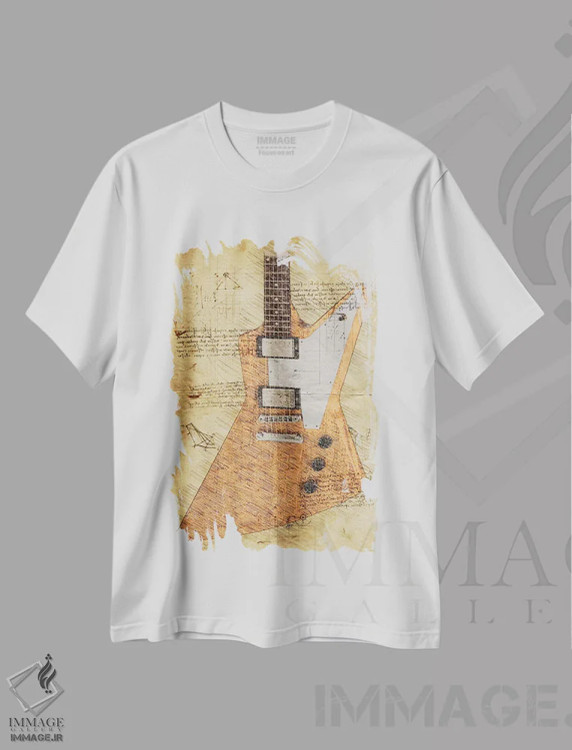 تیشرت سفید طرح دار اکسپلورر، تزئینی اثر دورو آرت | فروشگاه ایماژ