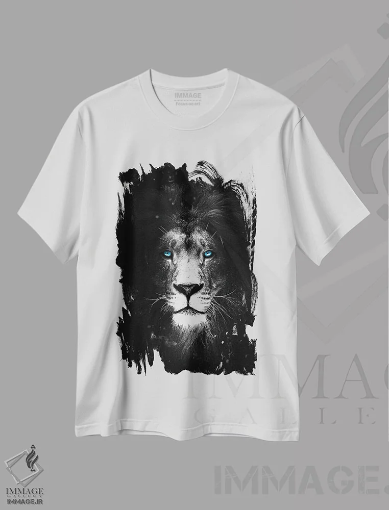 تیشرت سفید طرح دار غیرقابل کنترل، هنر دیجیتال اثر دورو آرت | فروشگاه ایماژ