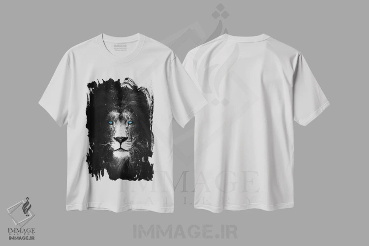 تیشرت سفید طرح دار غیرقابل کنترل، هنر دیجیتال اثر دورو آرت | فروشگاه ایماژ