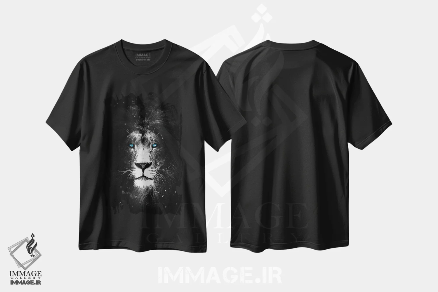 تیشرت مشکی طرح دار غیرقابل کنترل، هنر دیجیتال اثر دورو آرت | immage.ir