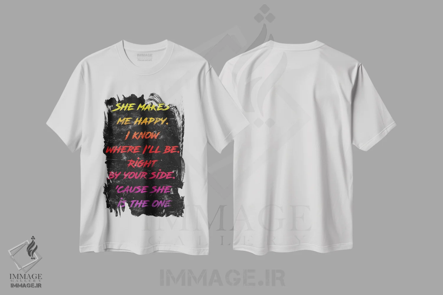 تیشرت سفید طرح دار او همان است، هنر دیجیتال اثر دورو آرت | فروشگاه ایماژ