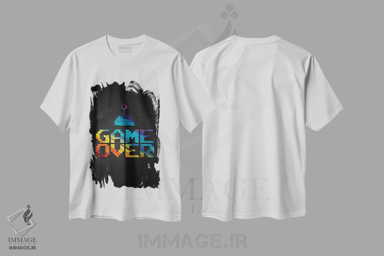 تیشرت سفید طرح دار پایان بازی II، هنر دیجیتال اثر دورو آرت | فروشگاه ایماژ