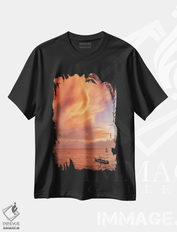 تیشرت مشکی طرح دار ماجراجویی جامائیکایی، مدیوم اثر دیو بومن | فروشگاه ایماژ