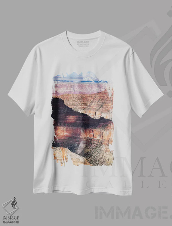 تیشرت سفید طرح دار کانال کرینن، مدیوم اثر دیو بومن | فروشگاه ایماژ