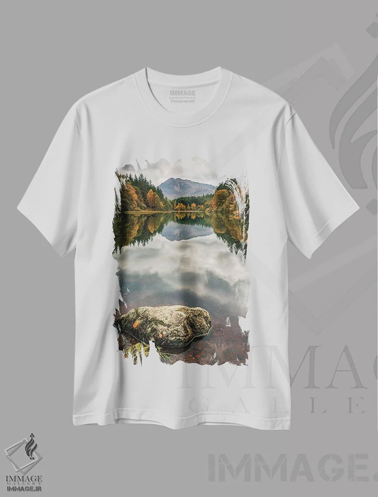 تیشرت سفید طرح دار اینوِرِری، مدیوم اثر دیو بومن | فروشگاه ایماژ