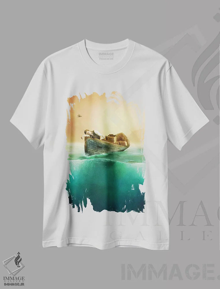 تیشرت سفید طرح دار جایی، تزئینی اثر دیوگو وریسی مو | فروشگاه ایماژ