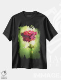 تیشرت مشکی طرح دار گل بهاری، هنر دیجیتال اثر دیوگو وریسی مو | immage.ir