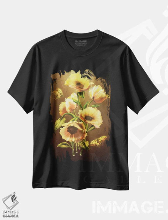 تیشرت مشکی طرح دار تابیده به خورشید، هنر دیجیتال اثر دیوگو وریسی مو | immage.ir