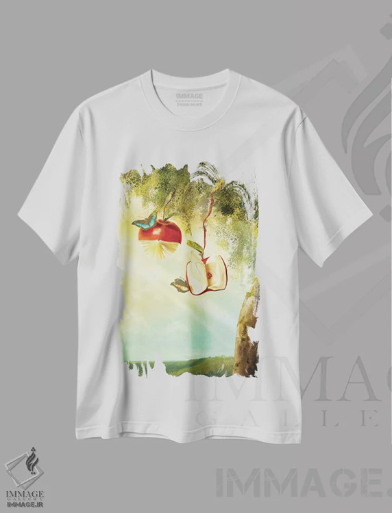 تیشرت سفید طرح دار هر روز یک داستان، مدیوم اثر دیوگو وریسی مو | immage.ir