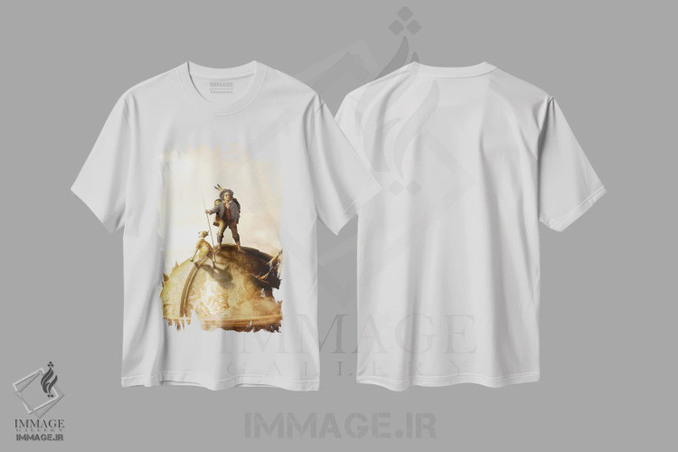 تیشرت سفید طرح دار کاوشگر کوچک، مدیوم اثر دیوگو وریسی مو | immage.ir