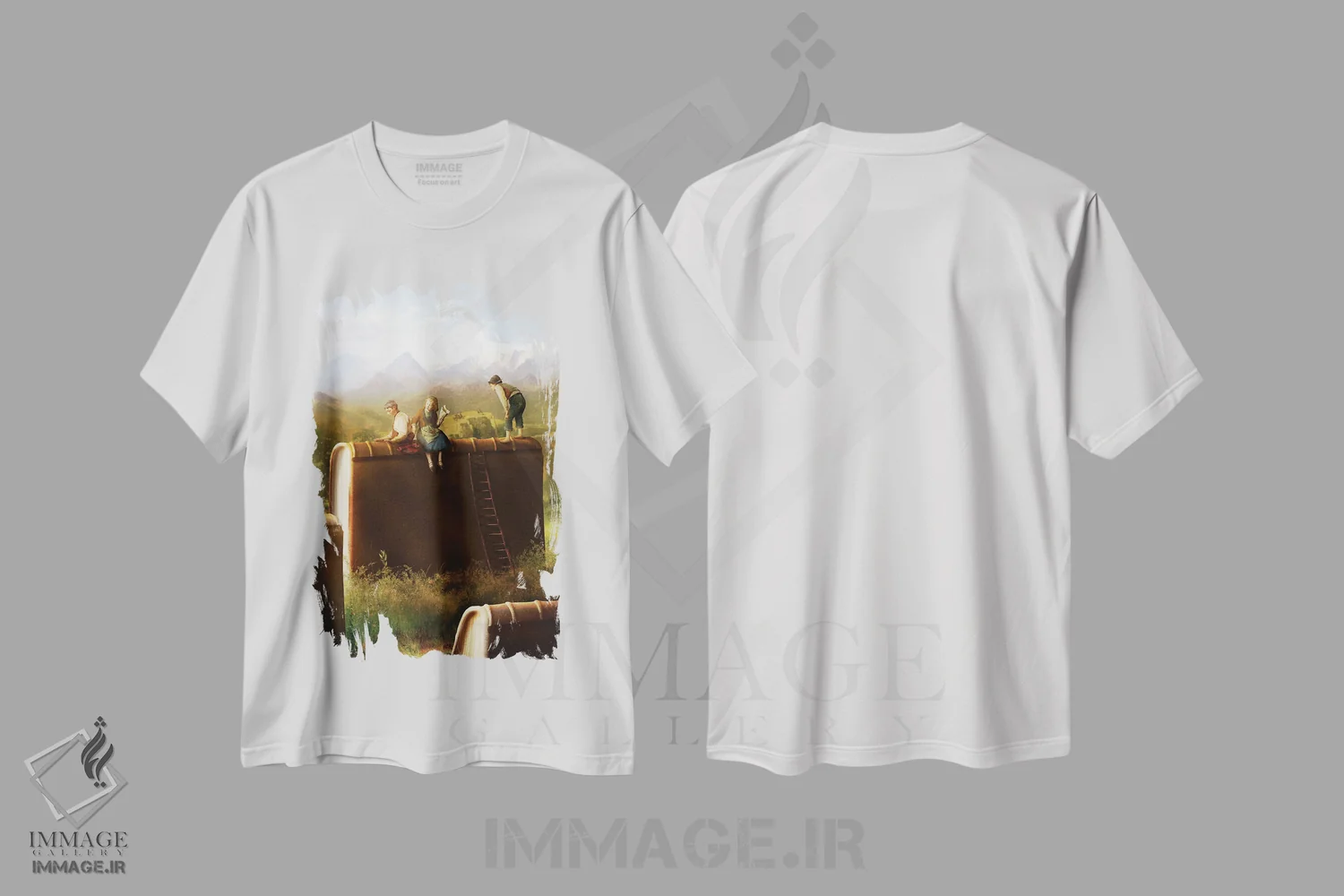 تیشرت سفید طرح دار داستان های در حال رشد، مدیوم اثر دیوگو وریسی مو | immage.ir