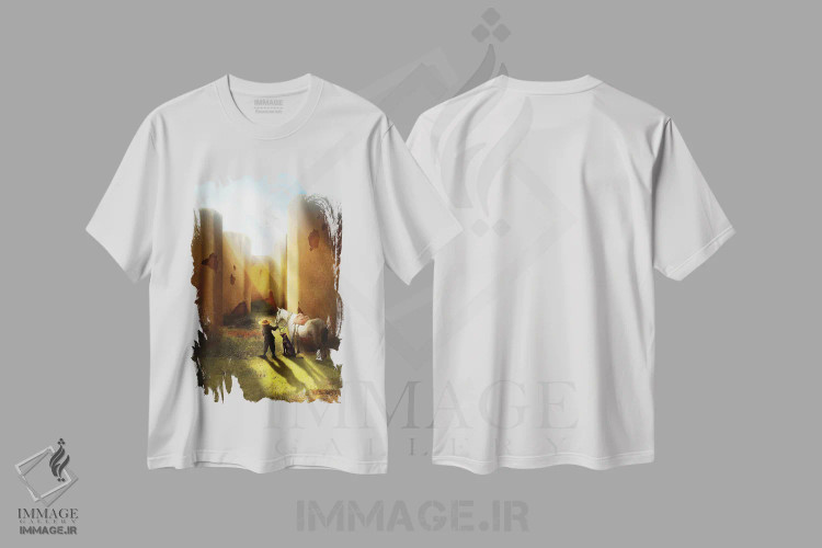 تیشرت سفید طرح دار درون هزارتو، مدیوم اثر دیوگو وریسی مو | فروشگاه ایماژ
