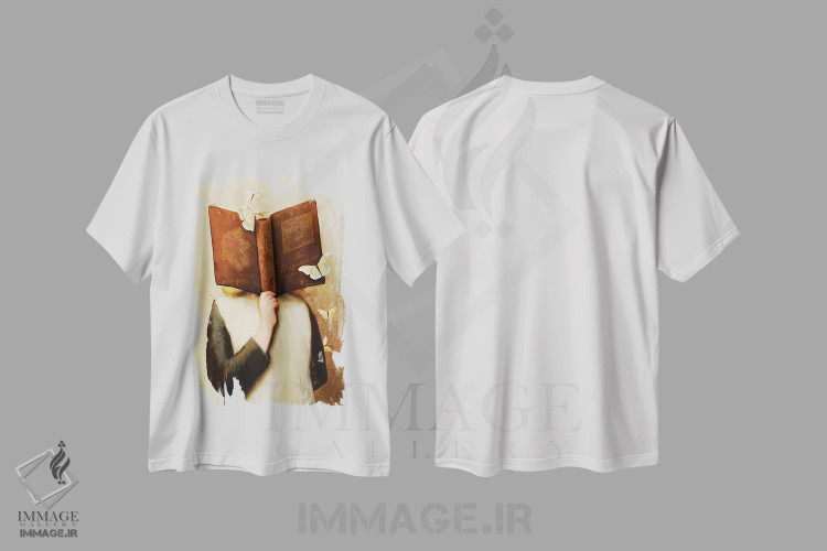 تیشرت سفید طرح دار خواننده، دکوراسیون جایگزین اثر دیوگو وریسی مو | فروشگاه ایماژ