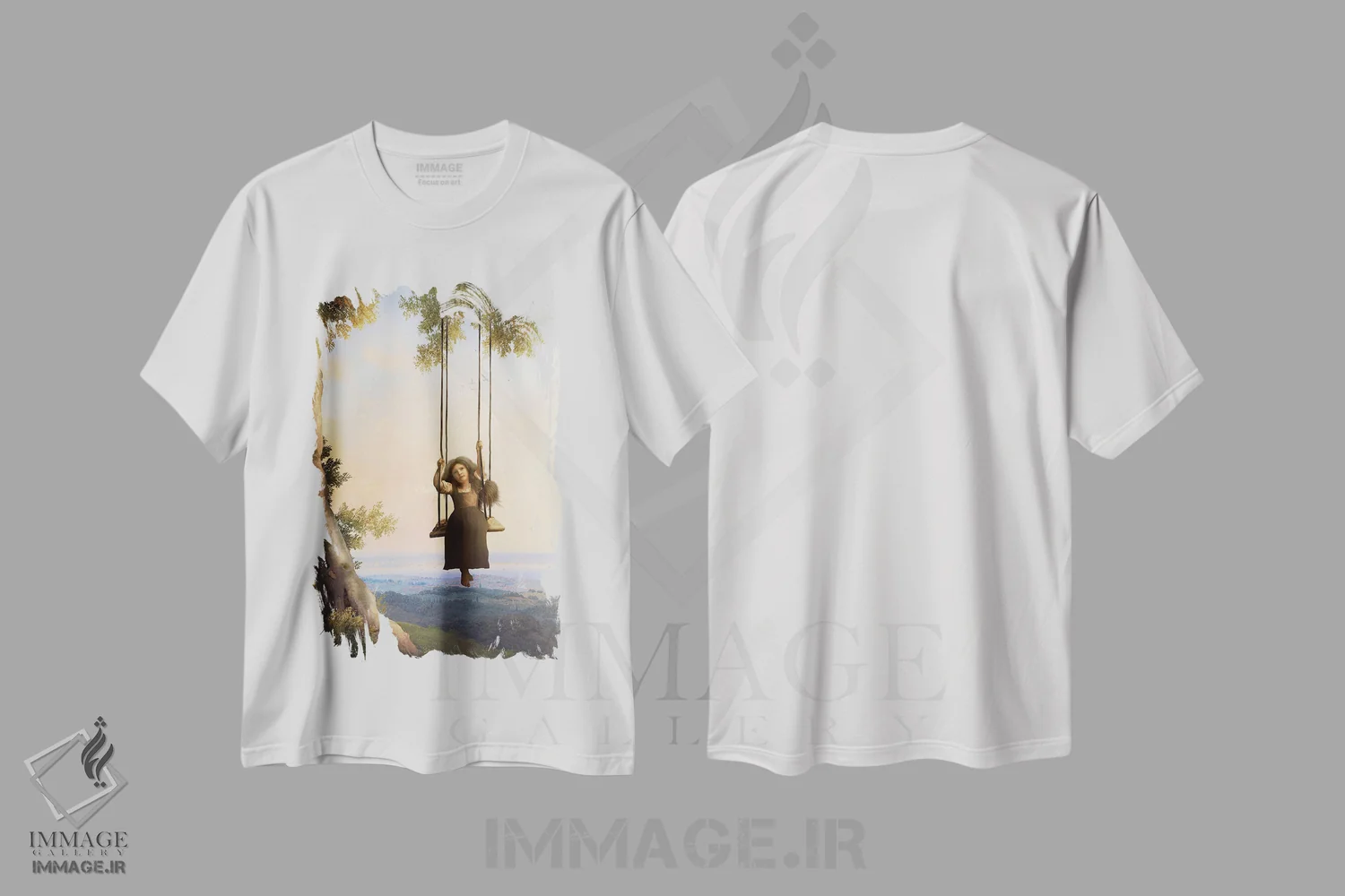 تیشرت سفید طرح دار بالاتر در آسمان، وینتیج و رترو اثر دیوگو وریسی مو | فروشگاه ایماژ