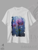 تیشرت سفید طرح دار گل کیهانی، تزئینی اثر دیوگو وریسی مو | immage.ir